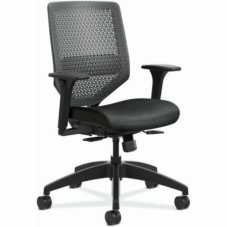 THE HON CO Task Chair, ReActiv, 29-1/2inx29-1/2inx41-3/4in, Black Seat HONSVR1AOUR10TK
